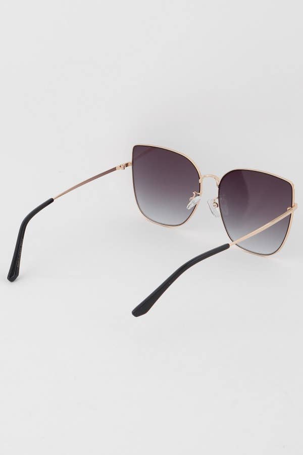 Oversized Gradient Cateye Sunglasses