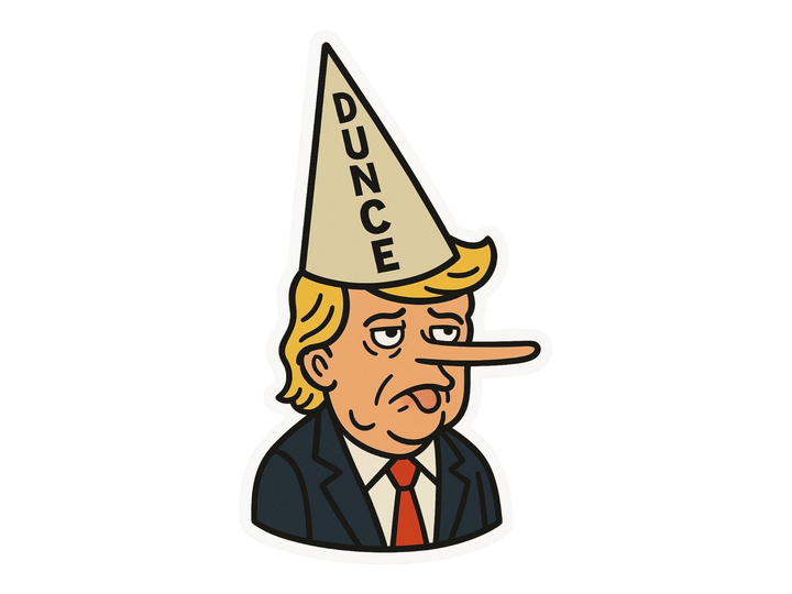Dunce Sticker