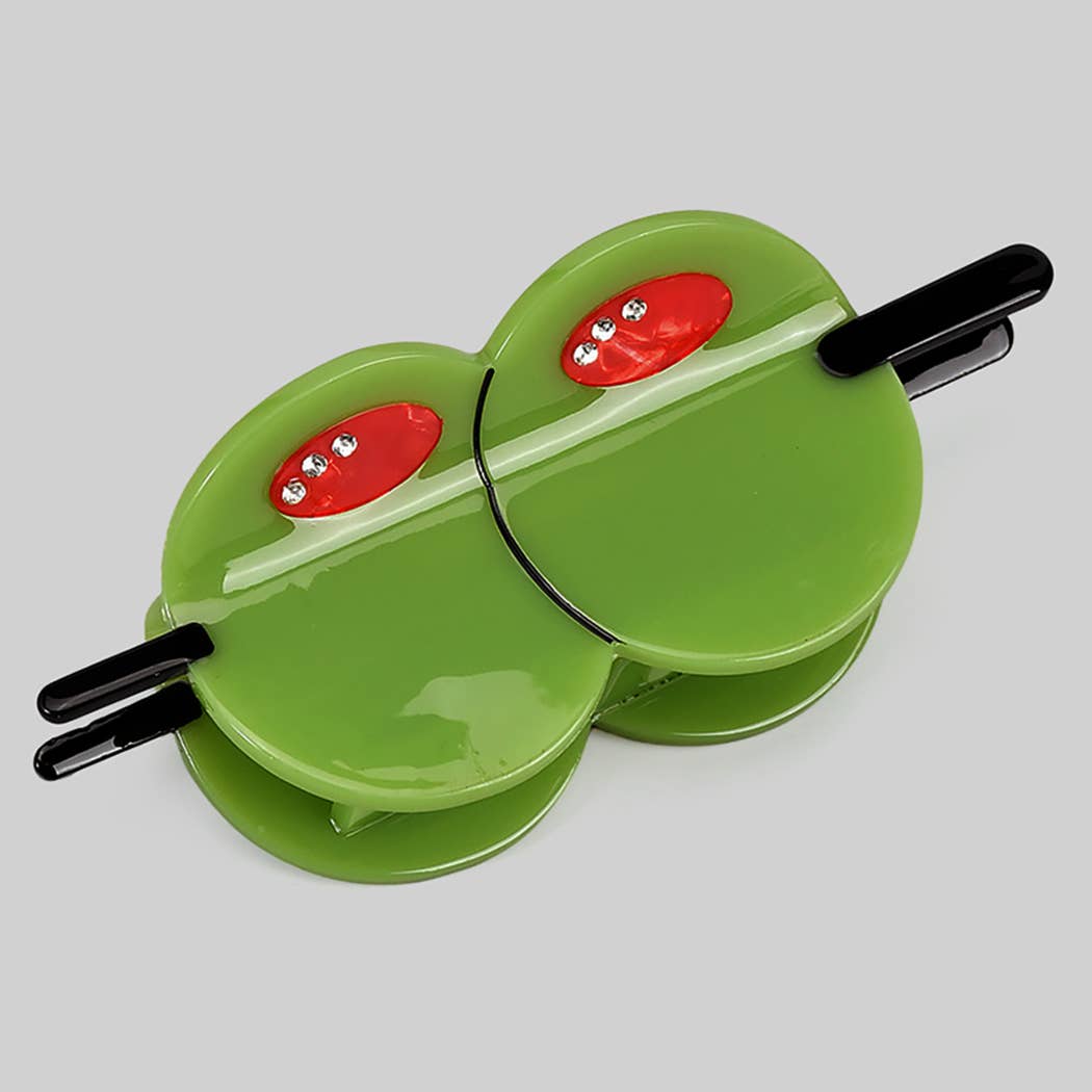 Double Olive Hair Claw Clip