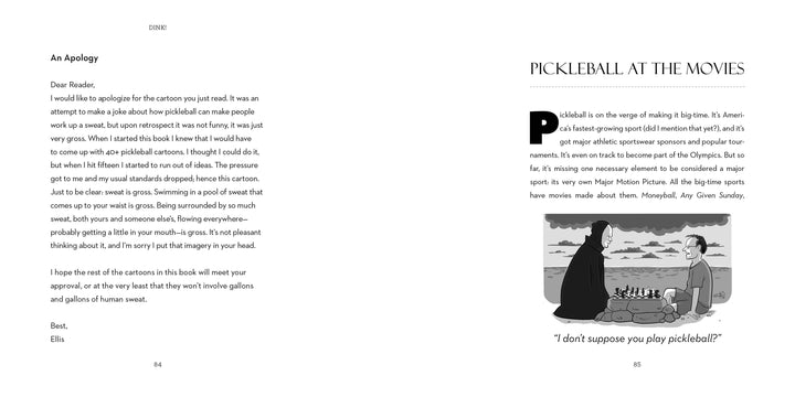 Dink! Pickleball Facts, Fictions & Cartoons by Ellis Rosen