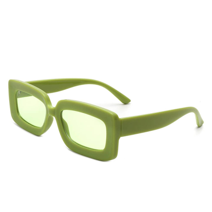 Rectangle Flat Lens Fashion Tinted Square Sunglasses - For the love, LV