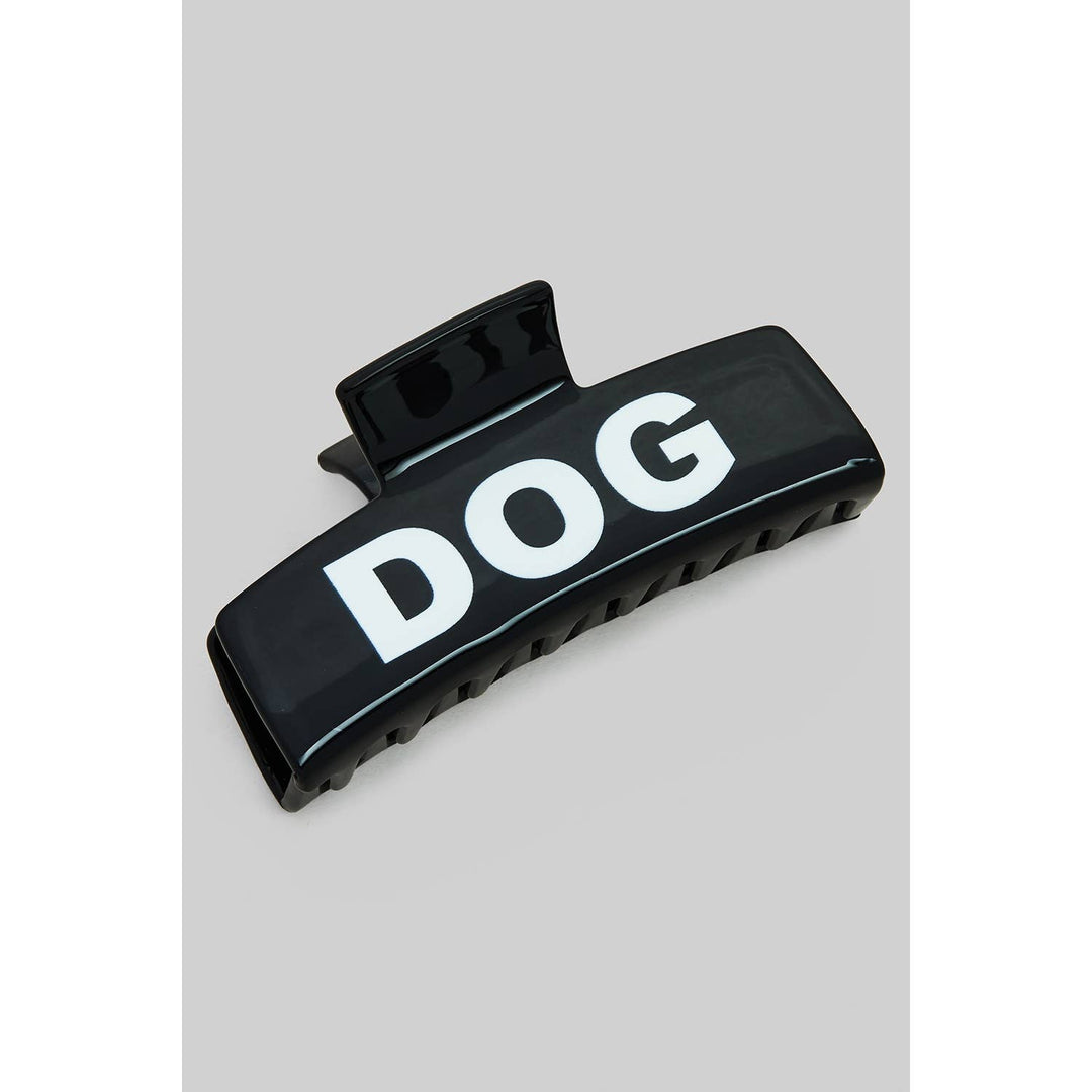 DOG MOM RECTANGULAR HAIR CLIP