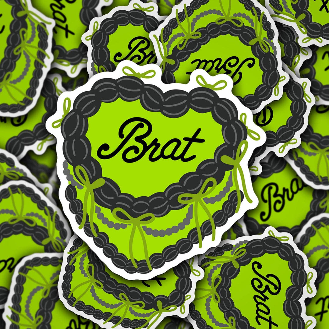 Green Brat Cake Sticker