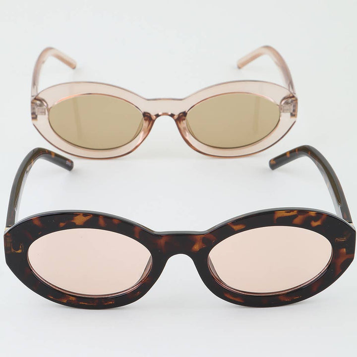 Modern Chic Oval Sunglasses