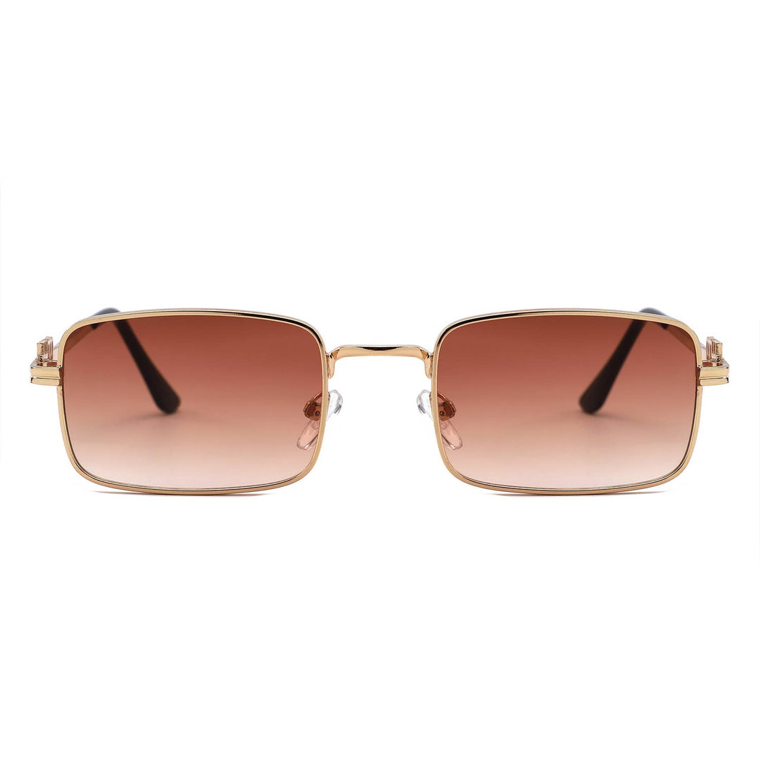 Vintage Rectangle Metal Sunglasses