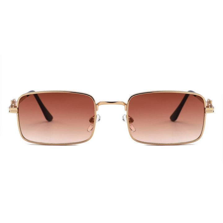 Vintage Rectangle Metal Sunglasses