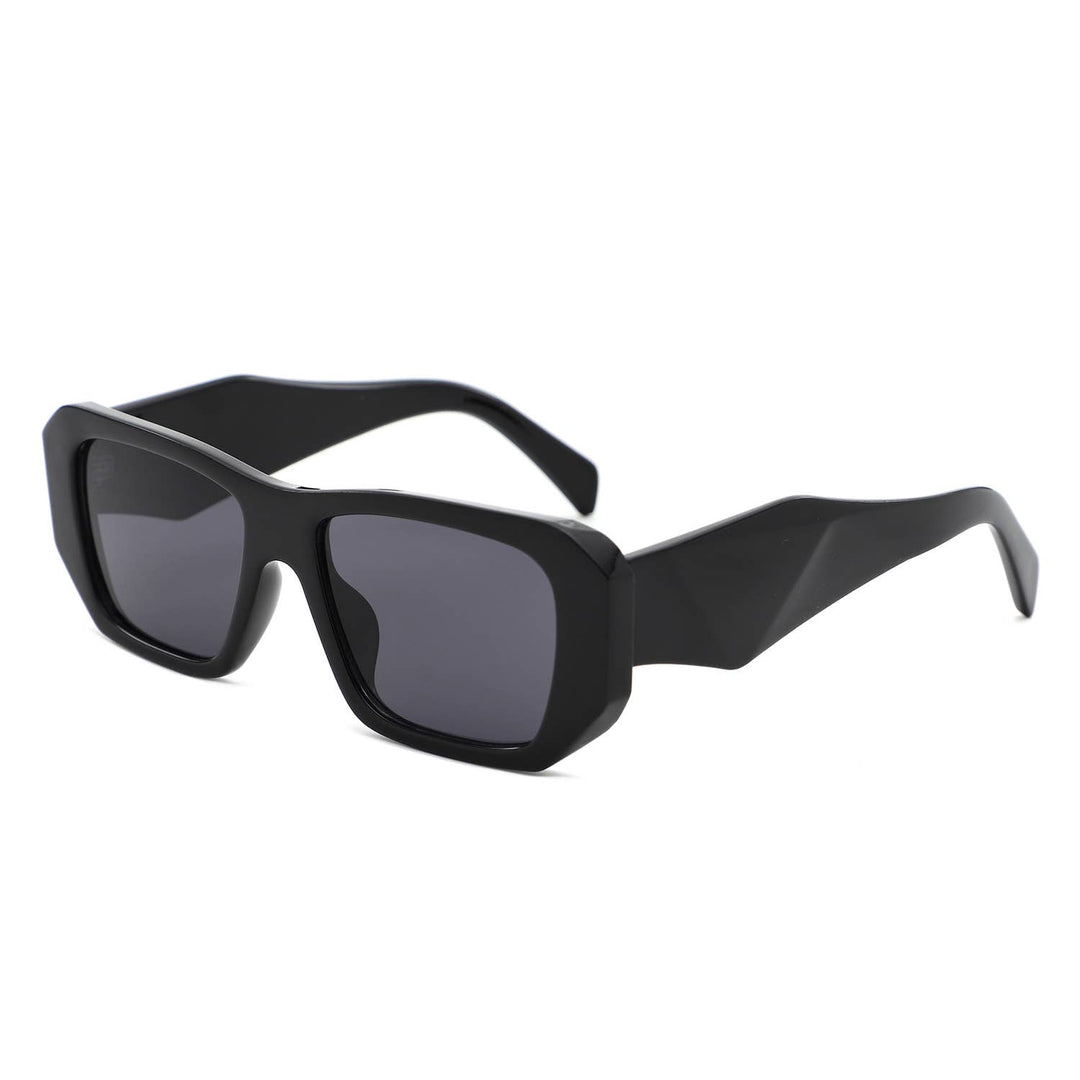 Oversized Angular Rectangle Sunglasses