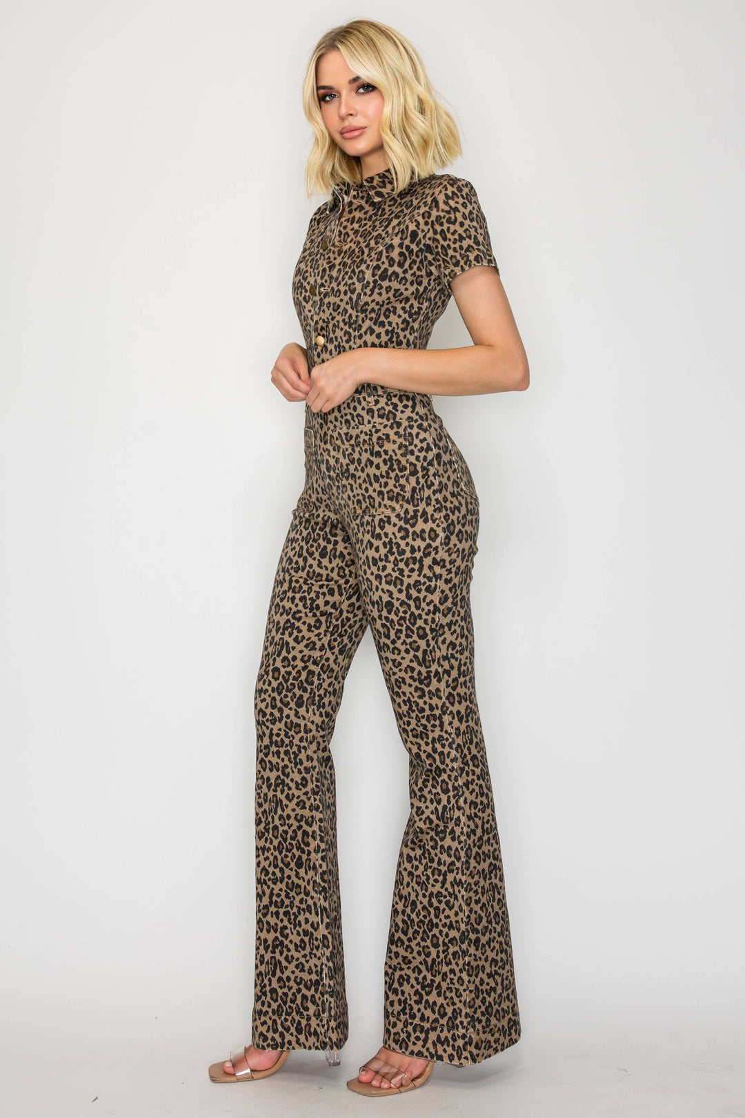 Animal Print Stretch Jumpsuit