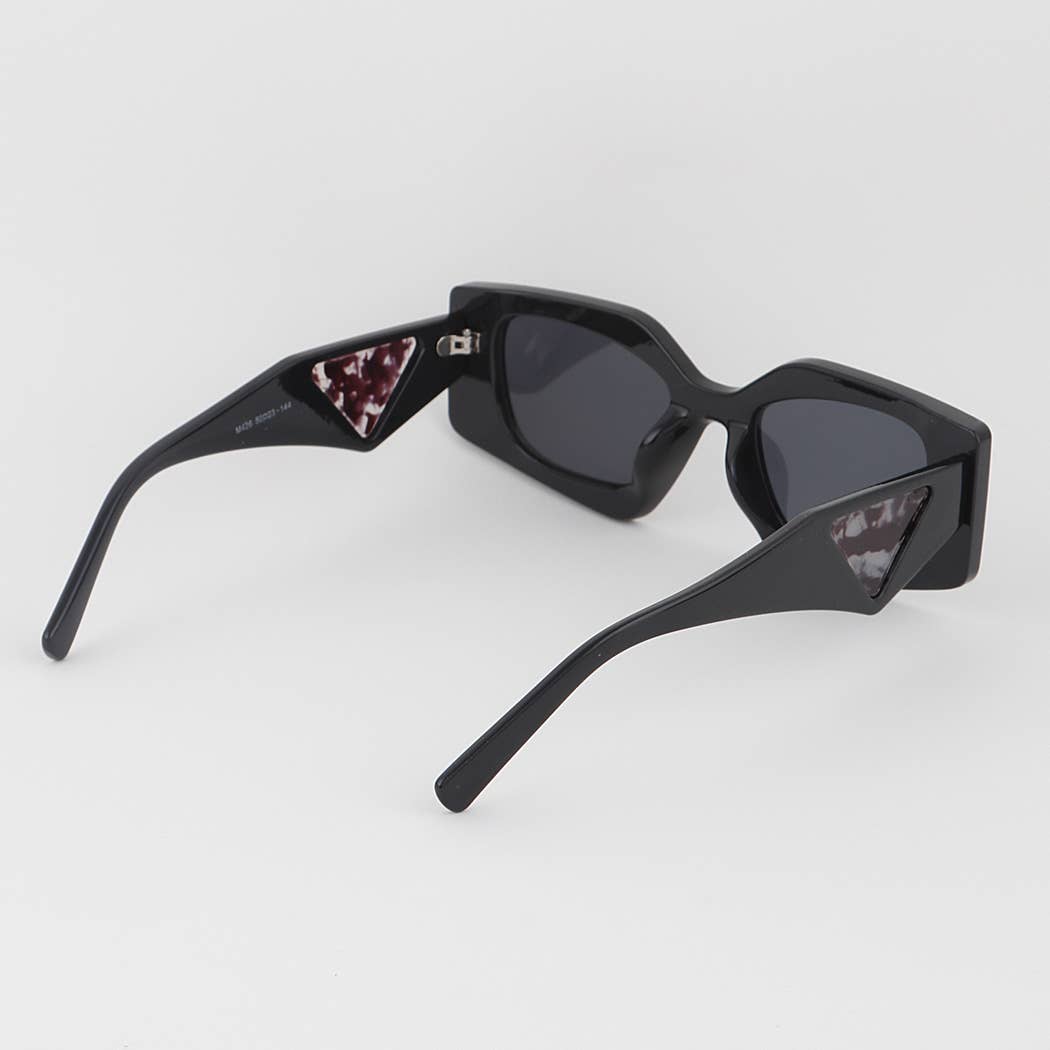 Marble Side Cut Sunglasses