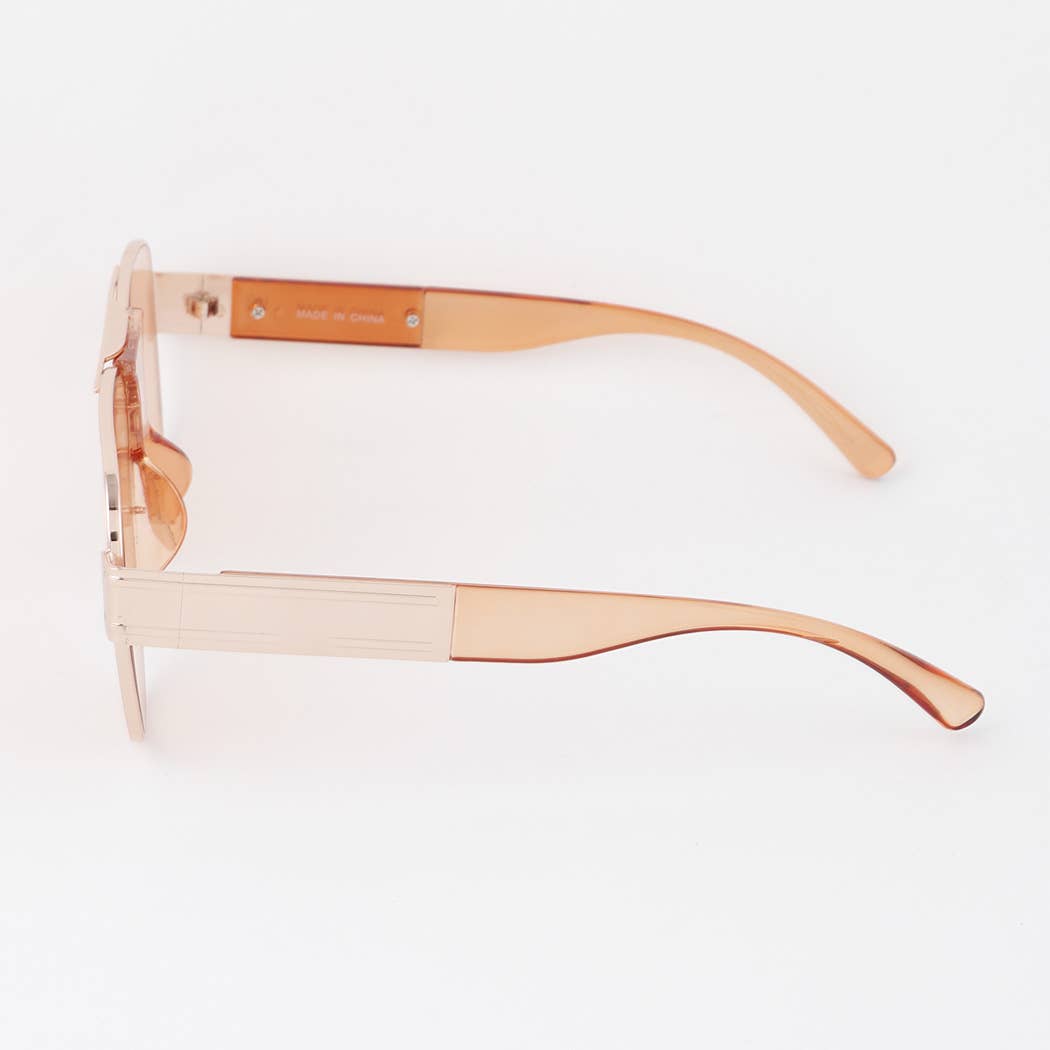 Modern Aviator Shield Sunglasses
