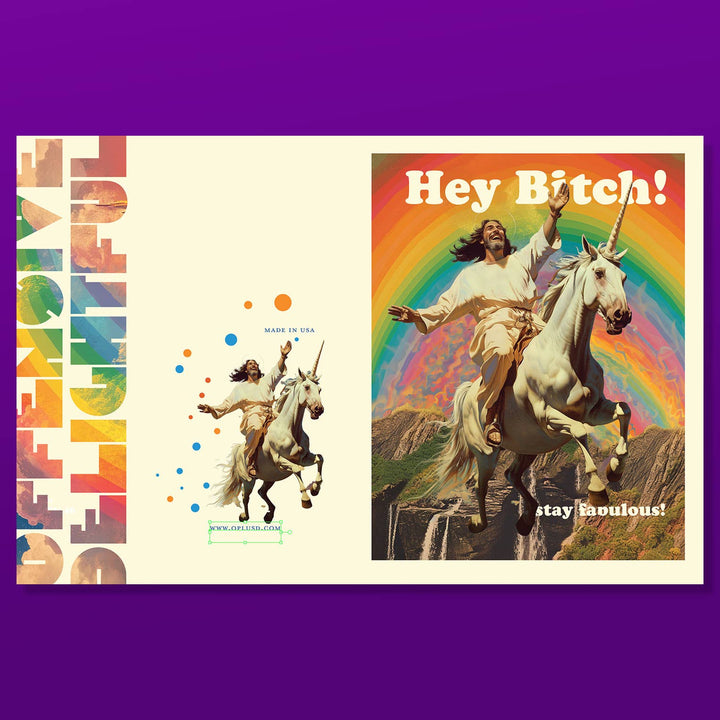"Hey bitch, Stay Fabulous!" Card