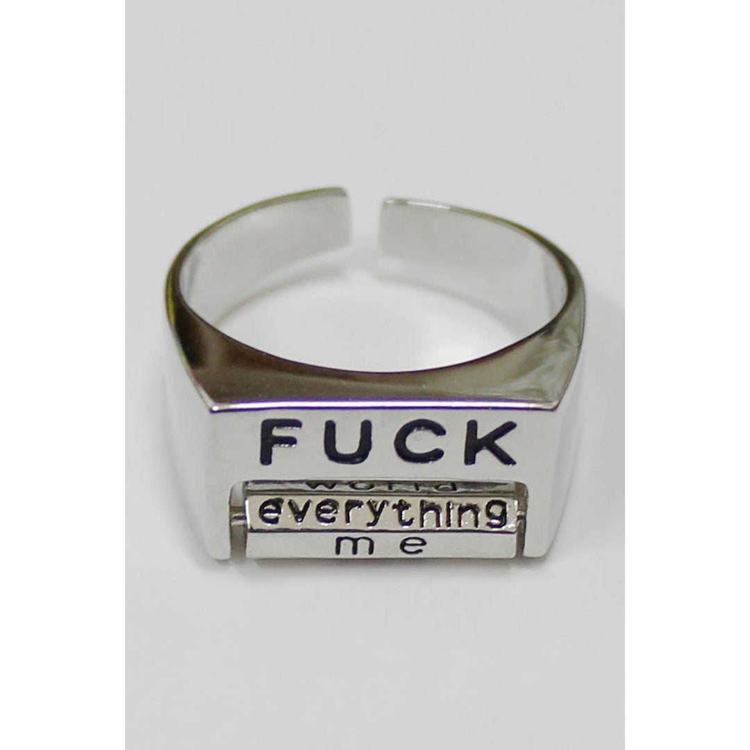 Adjustable Fuck Message Ring