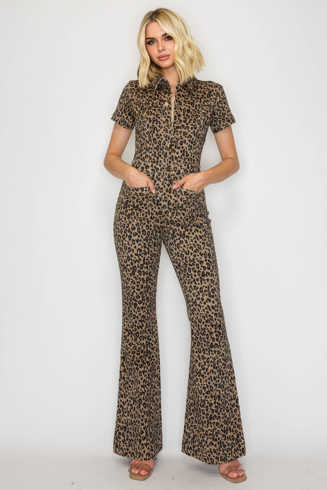 Animal Print Stretch Jumpsuit