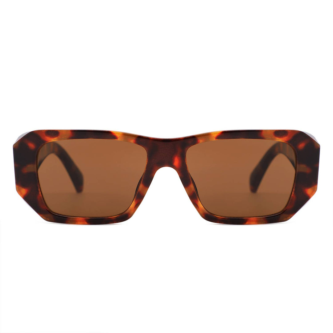 Oversized Angular Rectangle Sunglasses