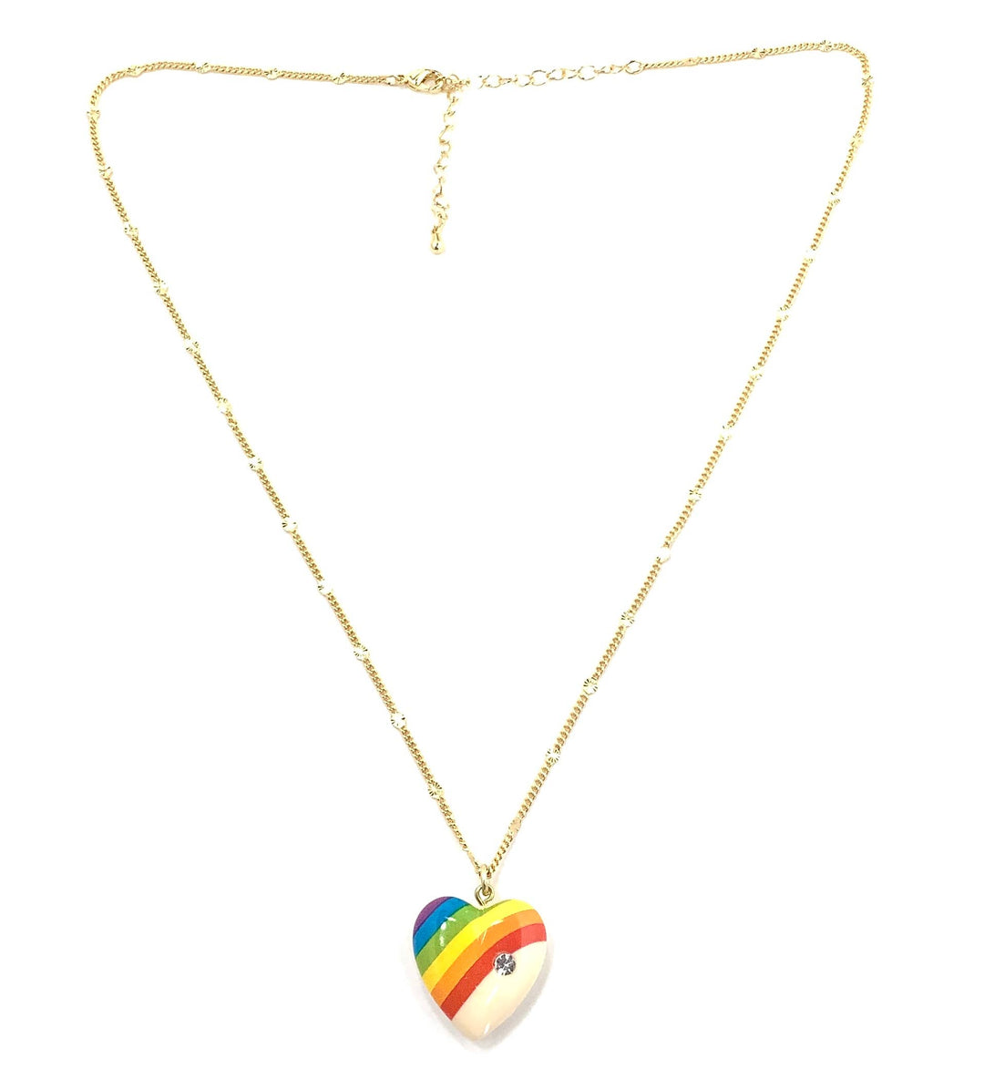 Rainbow Heart Necklace
