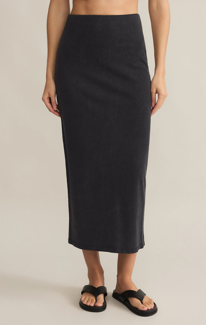 Z Supply Gail Midi Skirt Black