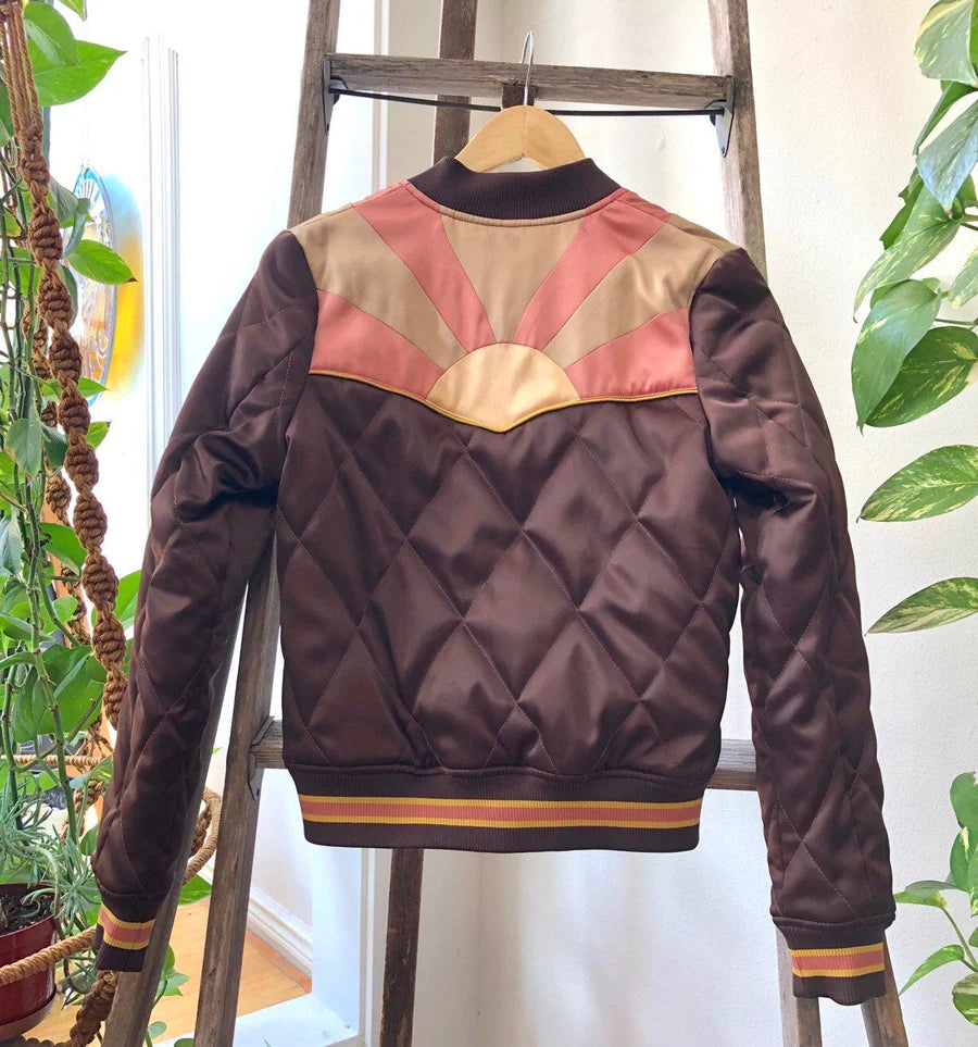 Brown Sugar Rising Sun Bomber Jacket