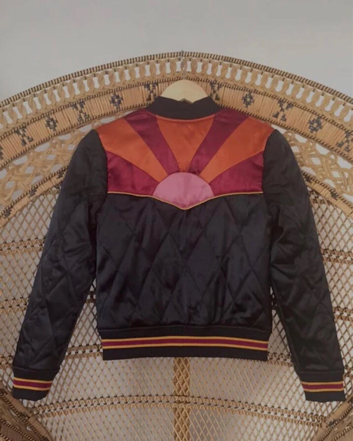 Black Rising Sun Bomber Jacket