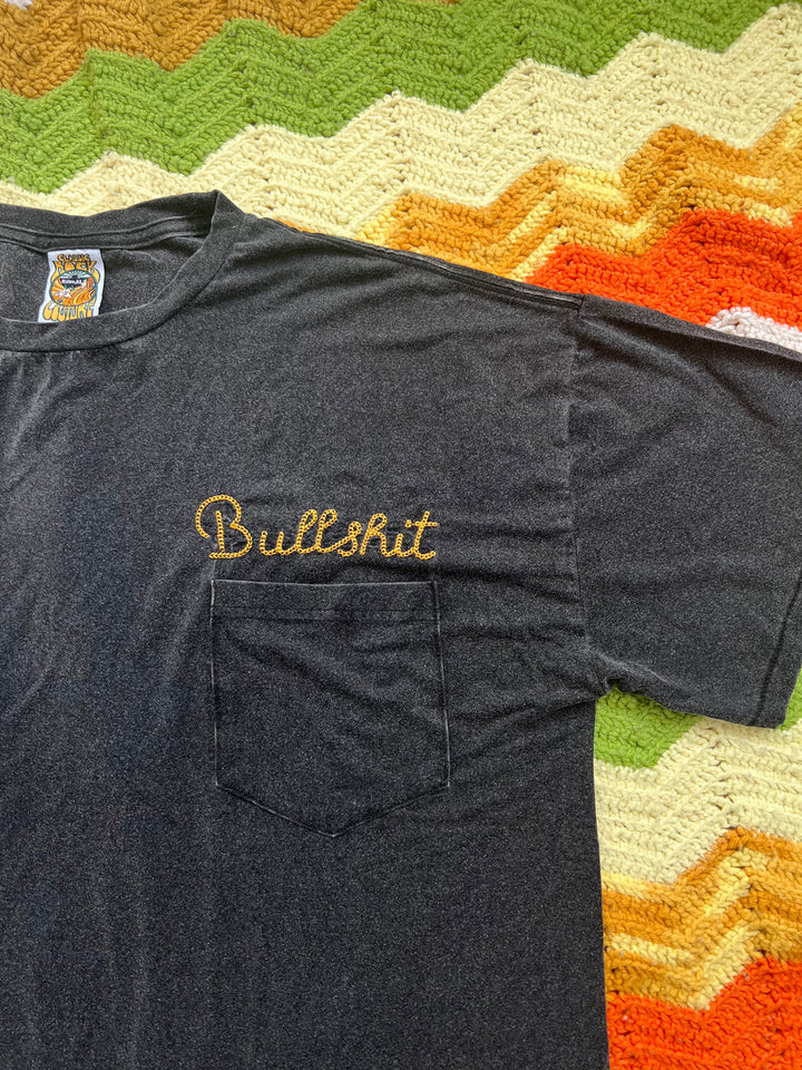 Bull$h*t Chainstitch Pocket Tee