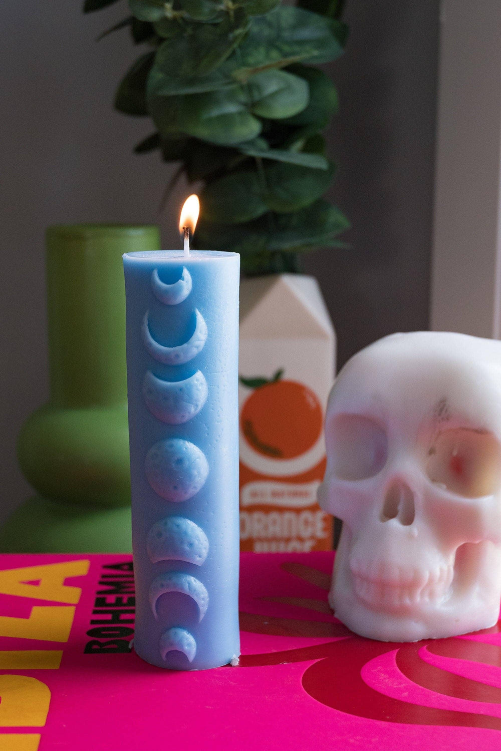 Moon Phases Candle - For the love, LV