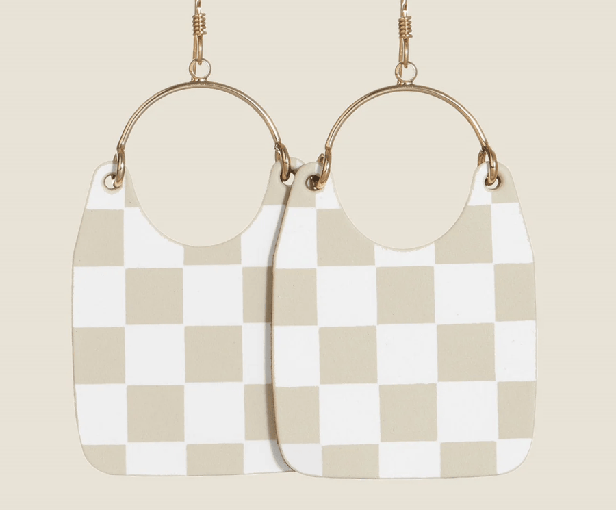 Nickel & Suede - Ecru Checkmate Charlies - For the love, LV