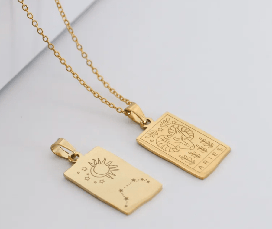 Nihao Necklaces Aries Zodiac Sign Necklaces - Aries