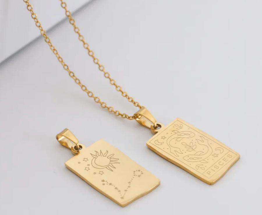 Nihao Necklaces Pisces Zodiac Sign Necklaces - Pisces