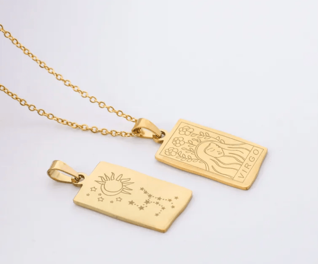 Nihao Necklaces Virgo Zodiac Sign Necklaces - Virgo