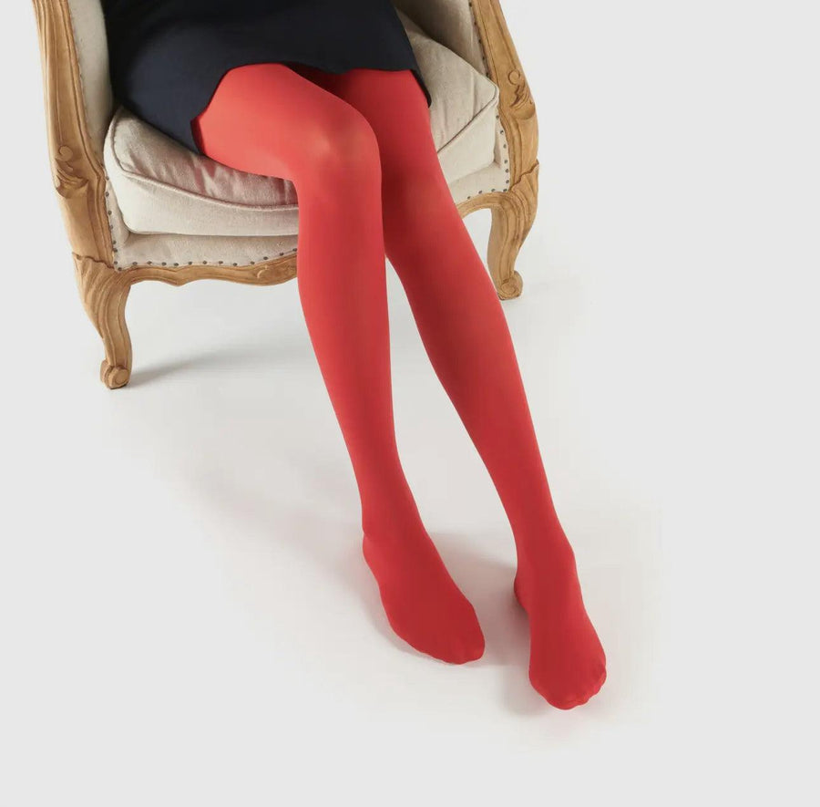 Opaque Red Pantyhosed - For the love, LV