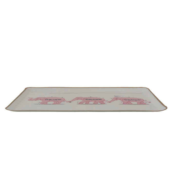 Pink Elephant Serving Tray