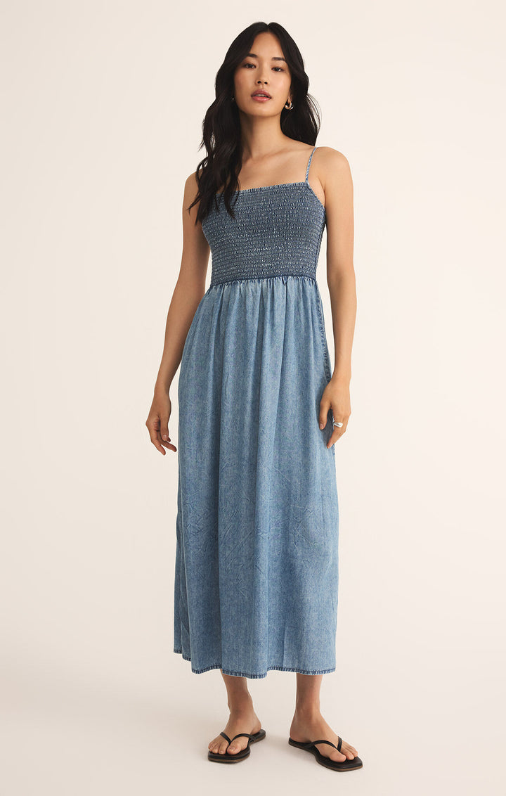 Z Supply Bayside Chambray Maxi Dress