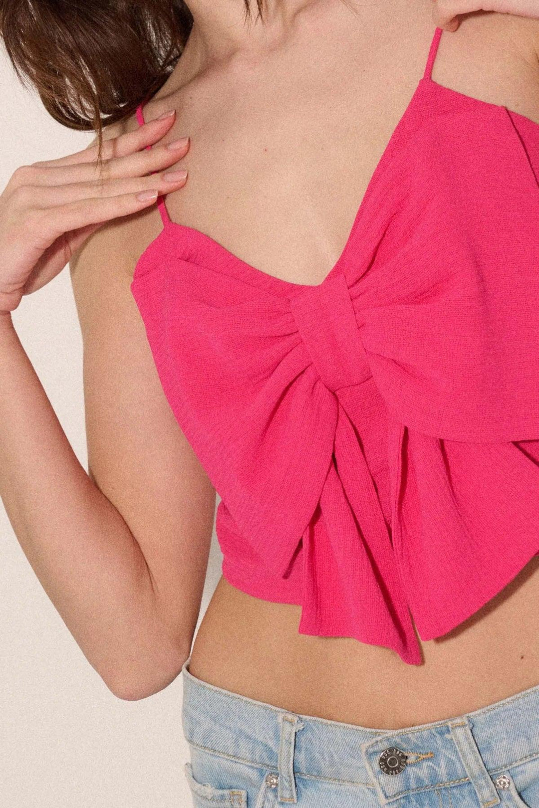 Promesa Pink Bow Camisole - For the love, LV