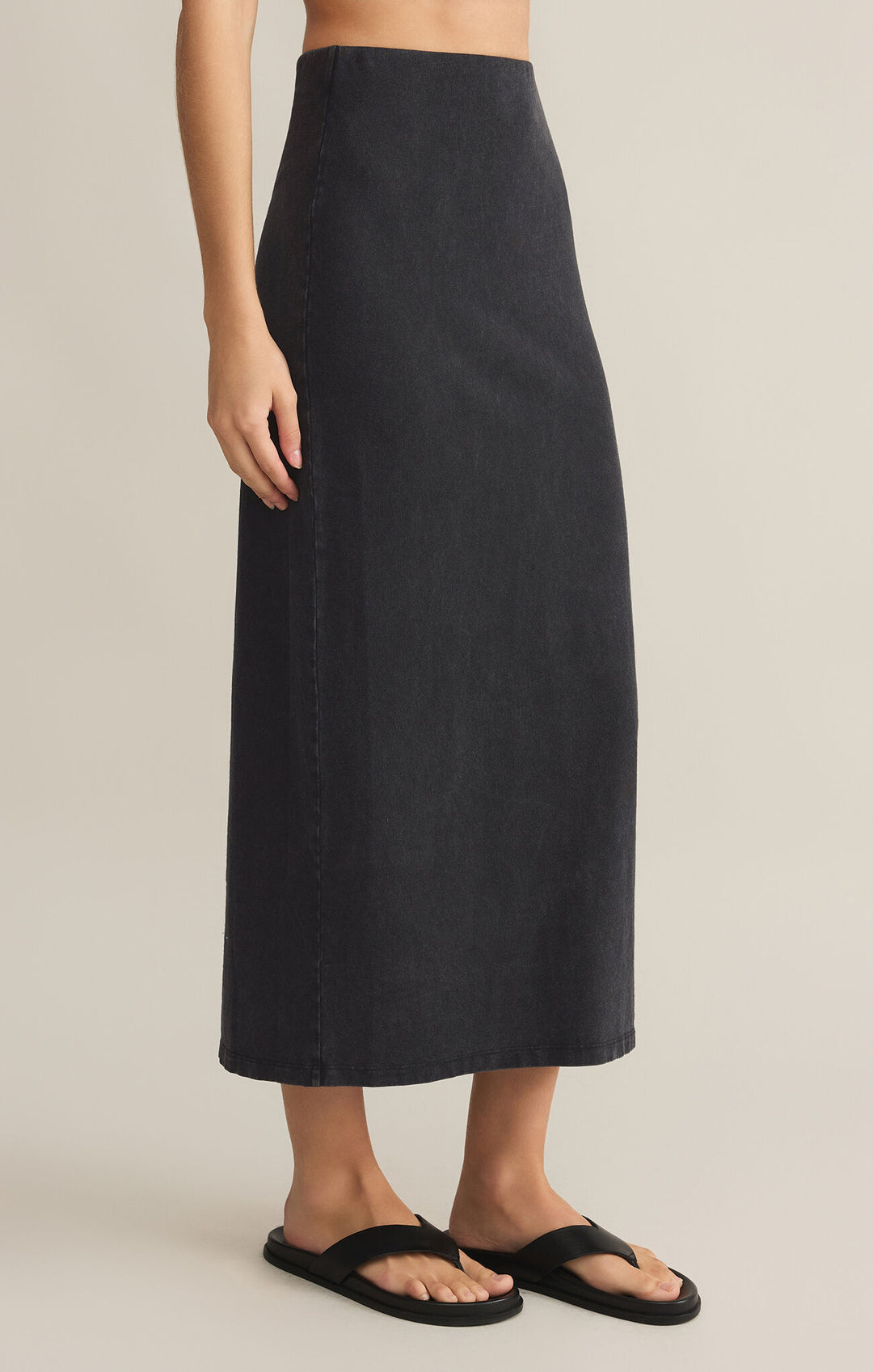 Z Supply Gail Midi Skirt Black