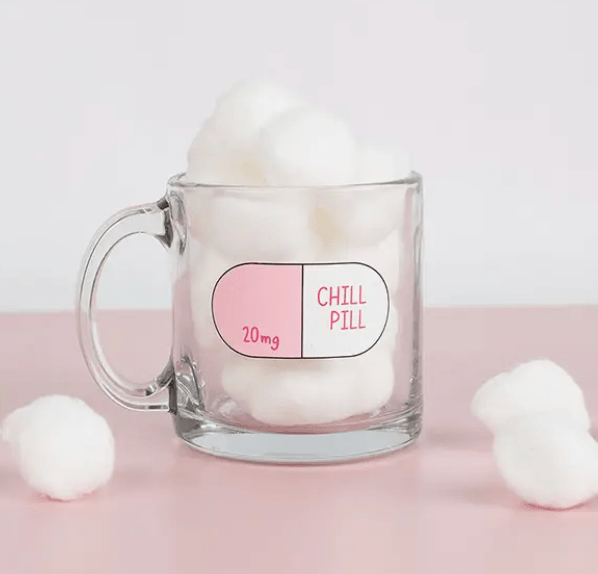 Talking Out of Turn Glass Mugs - Chill Pill - For the love, LV