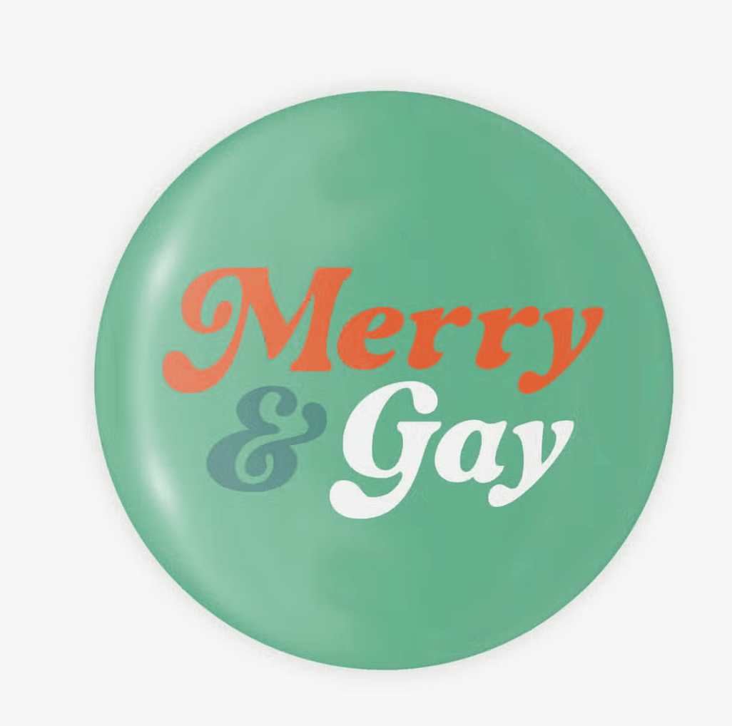 The Little Gay Shop Merry & Gay Button - For the love, LV