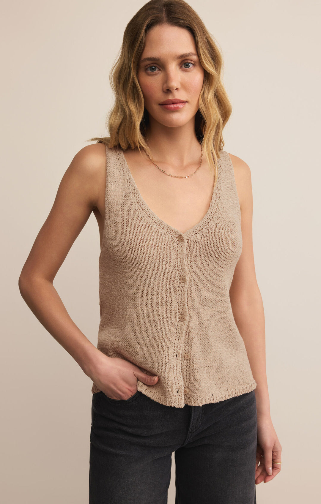 Z Supply Mage Sweater Vest - Natural