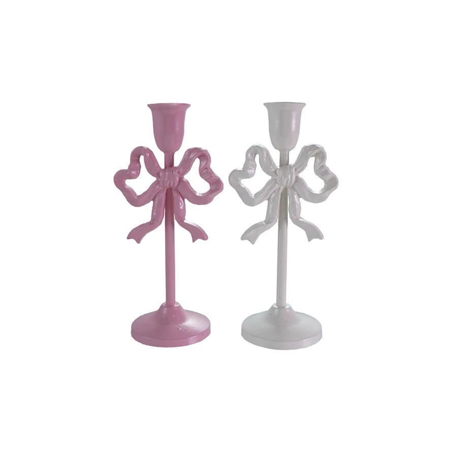 Bow Taper Candle Holder
