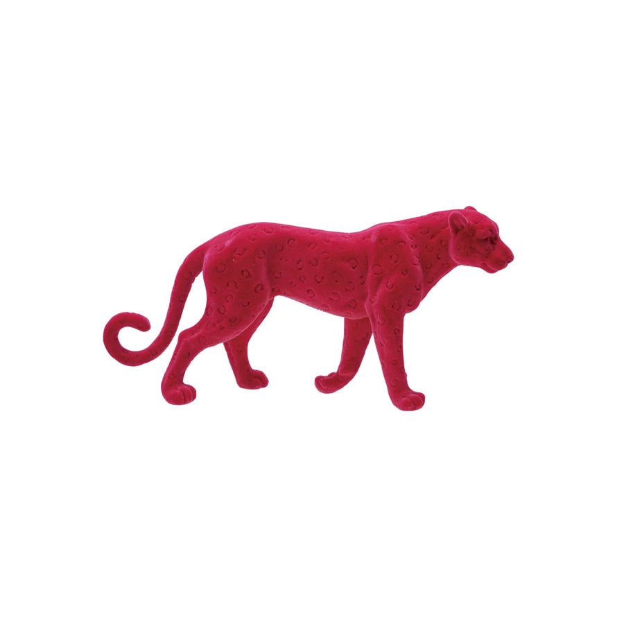 Flocked Cheetah - Pink