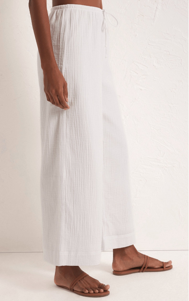 Z Supply Clothing Z Supply Sol Barbados Gauze Pant - White