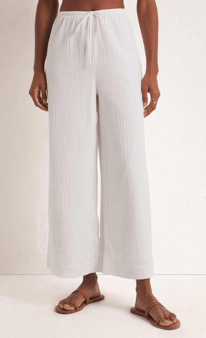 Z Supply Clothing Z Supply Sol Barbados Gauze Pant - White