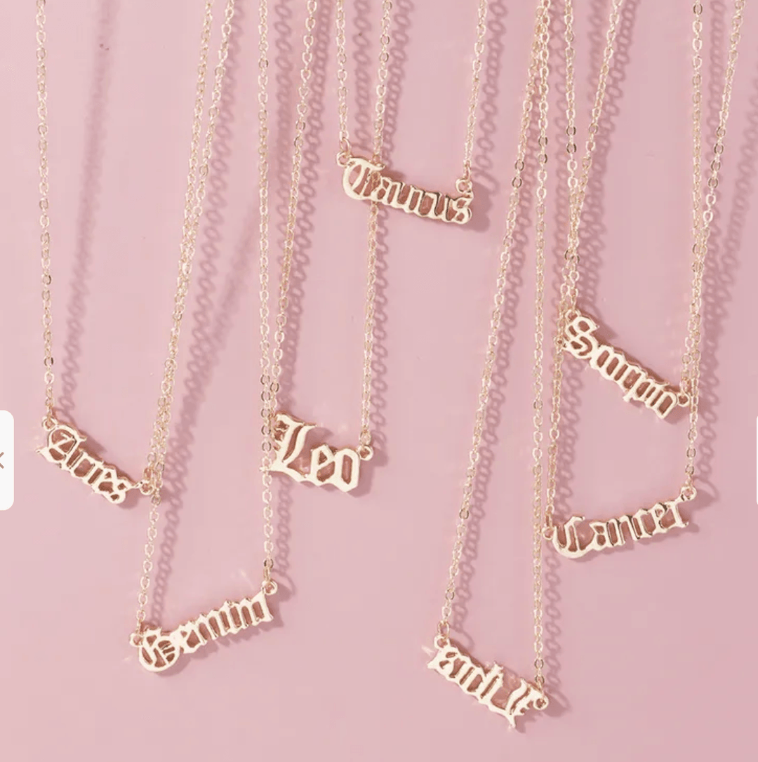 Zodiac Necklaces - For the love, LV